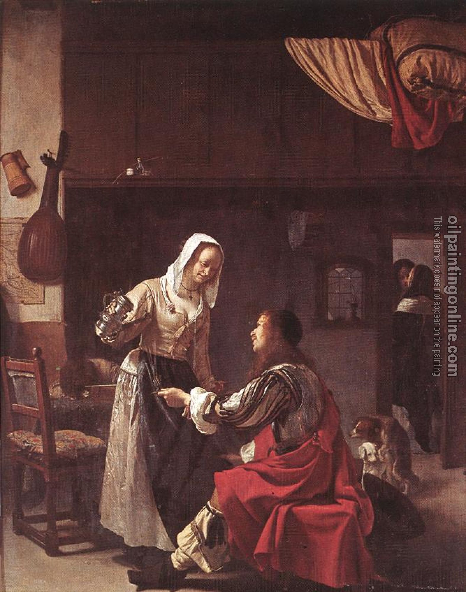 Frans van Mieris the Elder - Brothel Scene